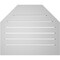 Ekena Millwork Octagonal Top Surface Mount PVC Gable Vent w/ 2"W x 2"P Brickmould Sill Frame, 26"W x 22"H GVPOT26X2203SF - alternate 5